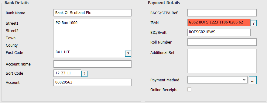 Bank Account Validation